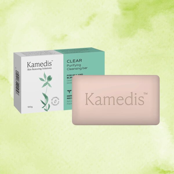 CLEAR סבון מוצק לעור שומני | kamedis קמדיס | 100 גרם