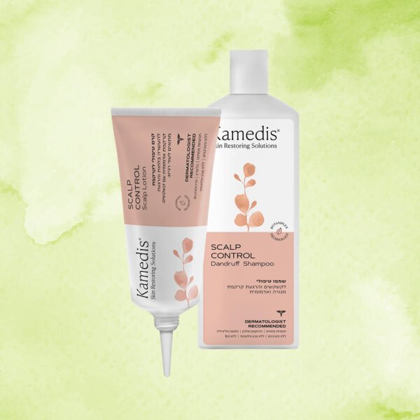 SCALP CONTROL ערכה דו שלבית לטיפול בקשקשים, קרקפת מגרדת ויבשה | kamedis קמדיס