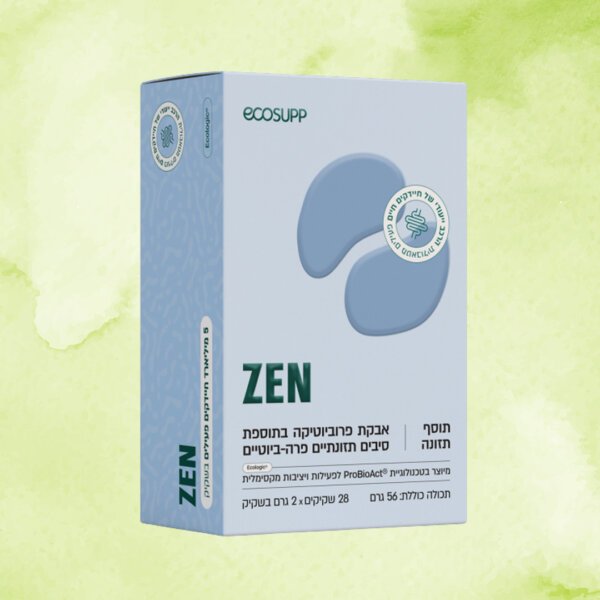 אבקת פרוביוטיקה ZEN | אקוסאפ | 28 יחידות