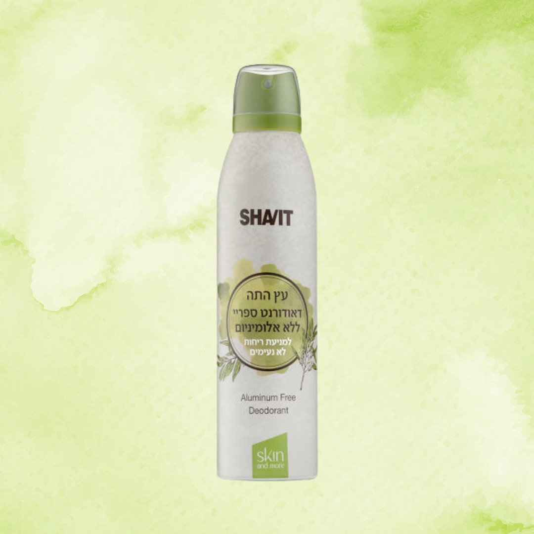 עץ תה דאודורנט ספריי ללא אלומיניום | שביט | 150 מ"ל
