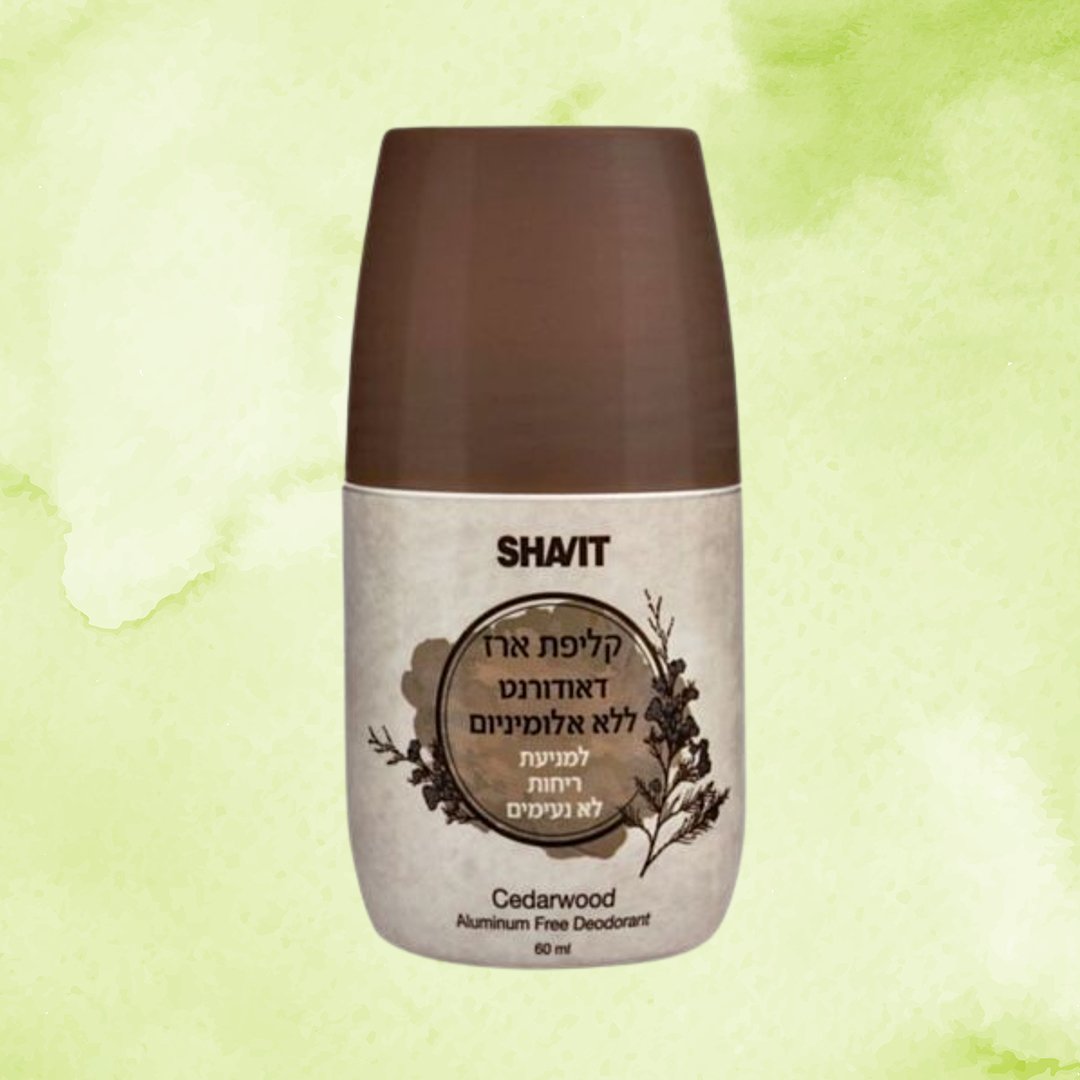קליפת ארז דאודורנט רול און ללא אלומיניום | שביט | 60 מ"ל