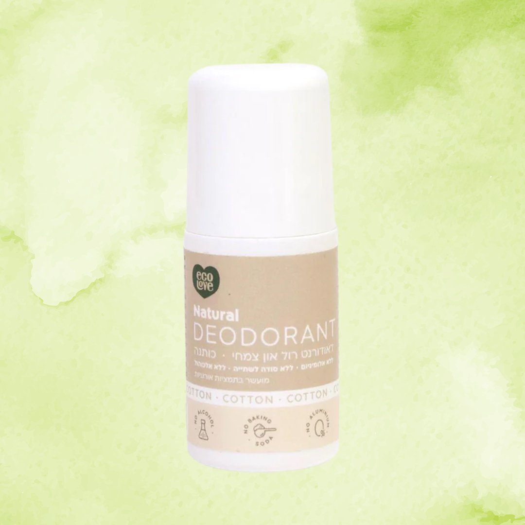 דאודורנט טבעי בניחוח כותנה | ecoLove | מ''ל 50