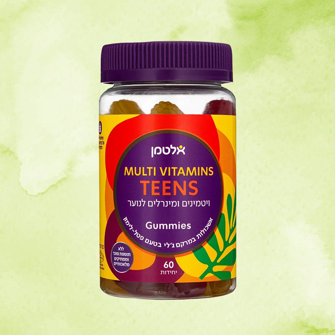 גאמיס מולטי ויטמין TEENS | אלטמן | 60 יחידות