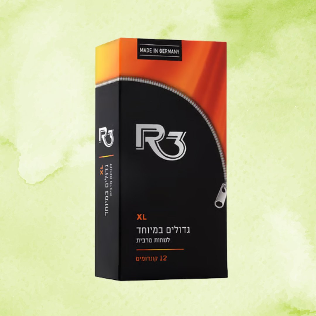 קונדומים גדולים במיוחד - לנוחות מירבית R3 XL | יחידות 12