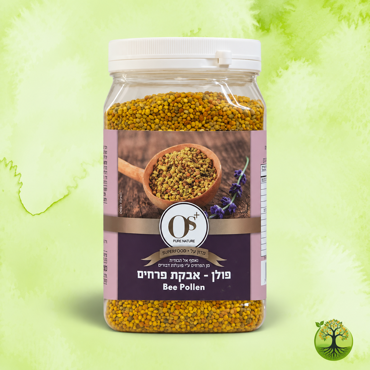 פולן אבקת פרחים Bee Pollen | או אס פלוס OS+ | גרם 200