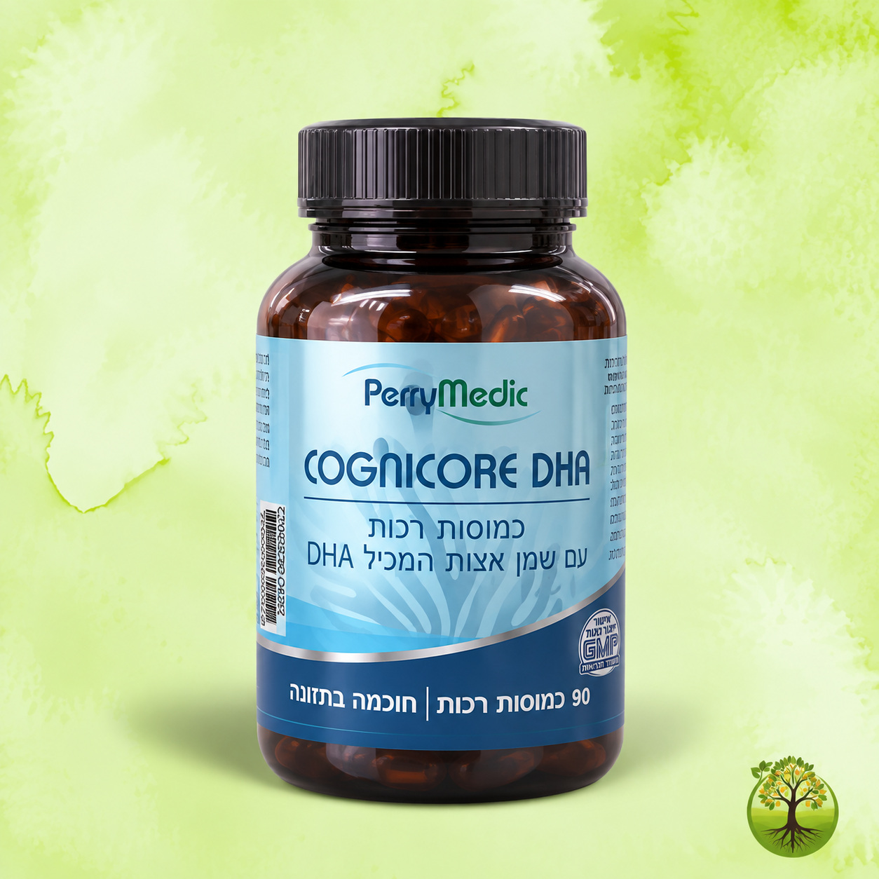 קוגניקור CogniCore DHA | פרימדיק Perrymedic | כמוסות רכות 90